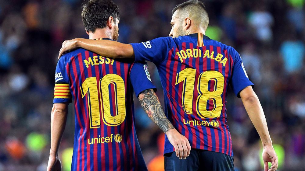 阿尔巴梅开二度，巴萨胜利喜人领跑西甲的简单介绍