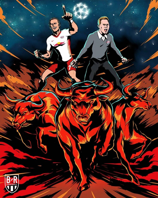 莱比锡红牛挥汗奋战不畏强敌